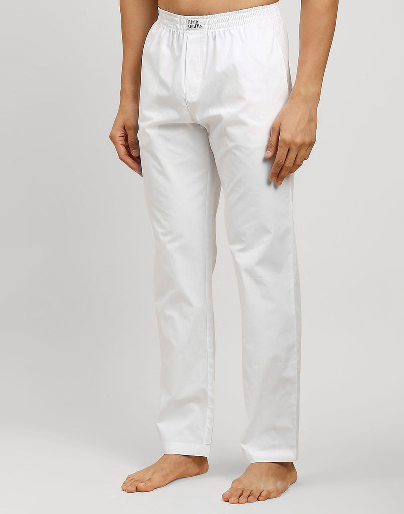 Pure White Cotton Pyjamas