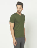 V-Neck Olive Green T-shirt