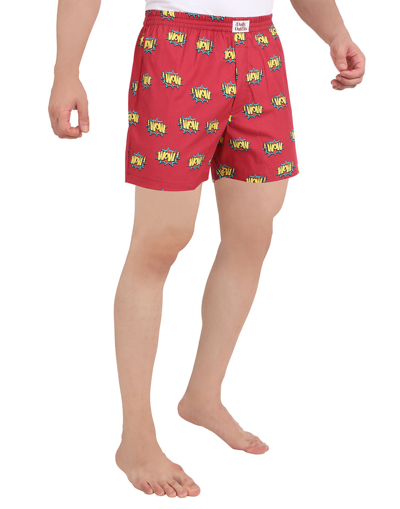 LIT RED COMFY BOXERS