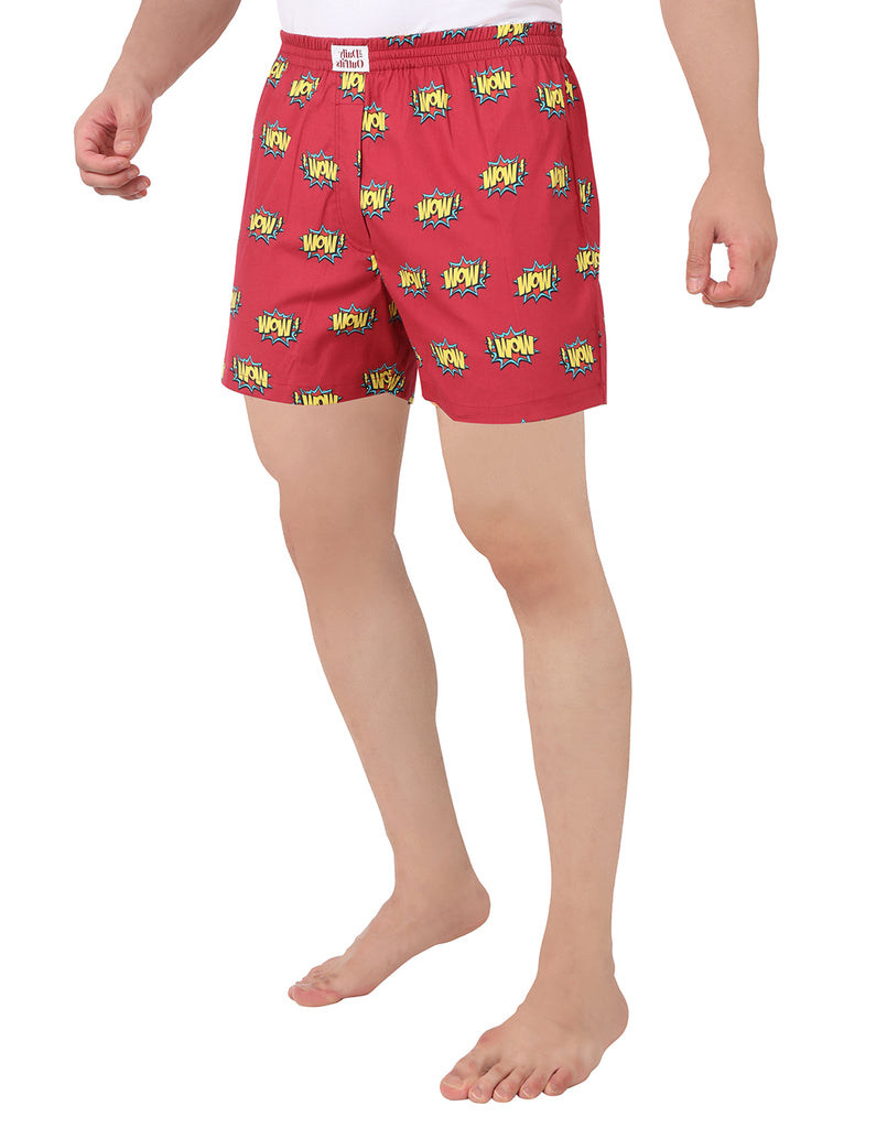LIT RED COMFY BOXERS