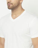 V-Neck White T-shirt